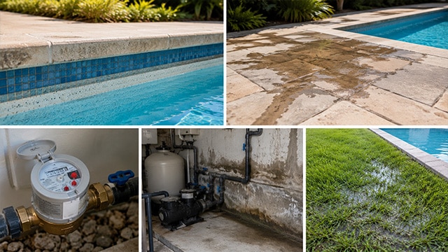 Les 5 signaux d'alarme d'une fuite de piscine